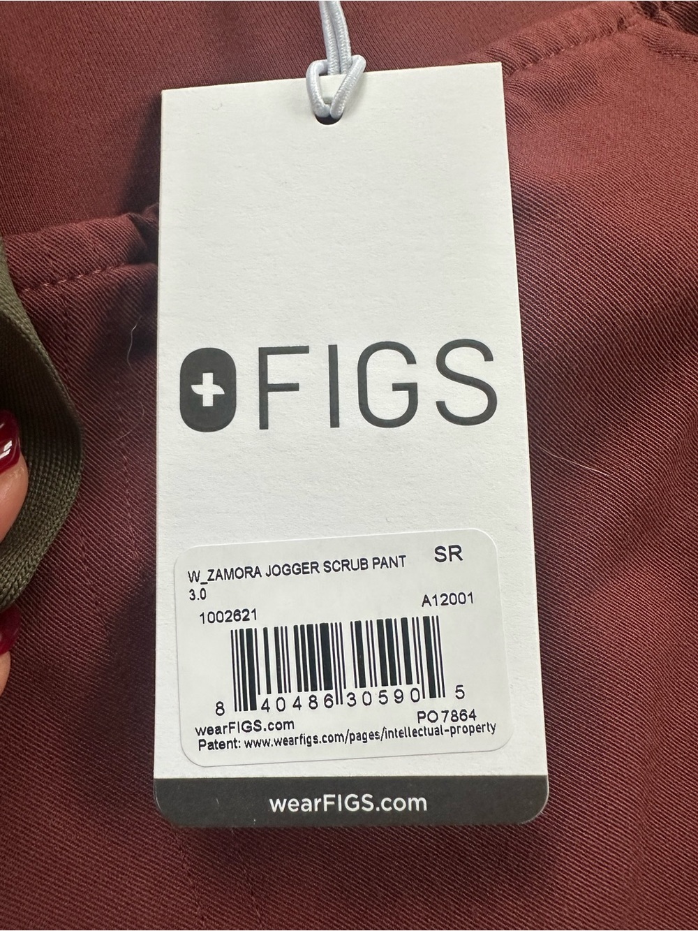 FIGS Zamora Joggers - Wild Iris, Sunrise Pink, Walnut - Picture 4 of 5